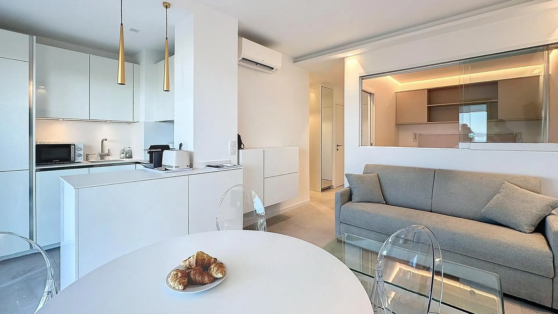 Apartment 39M2 Croisette, Terrasse, Vue Mer, Garage Cannes